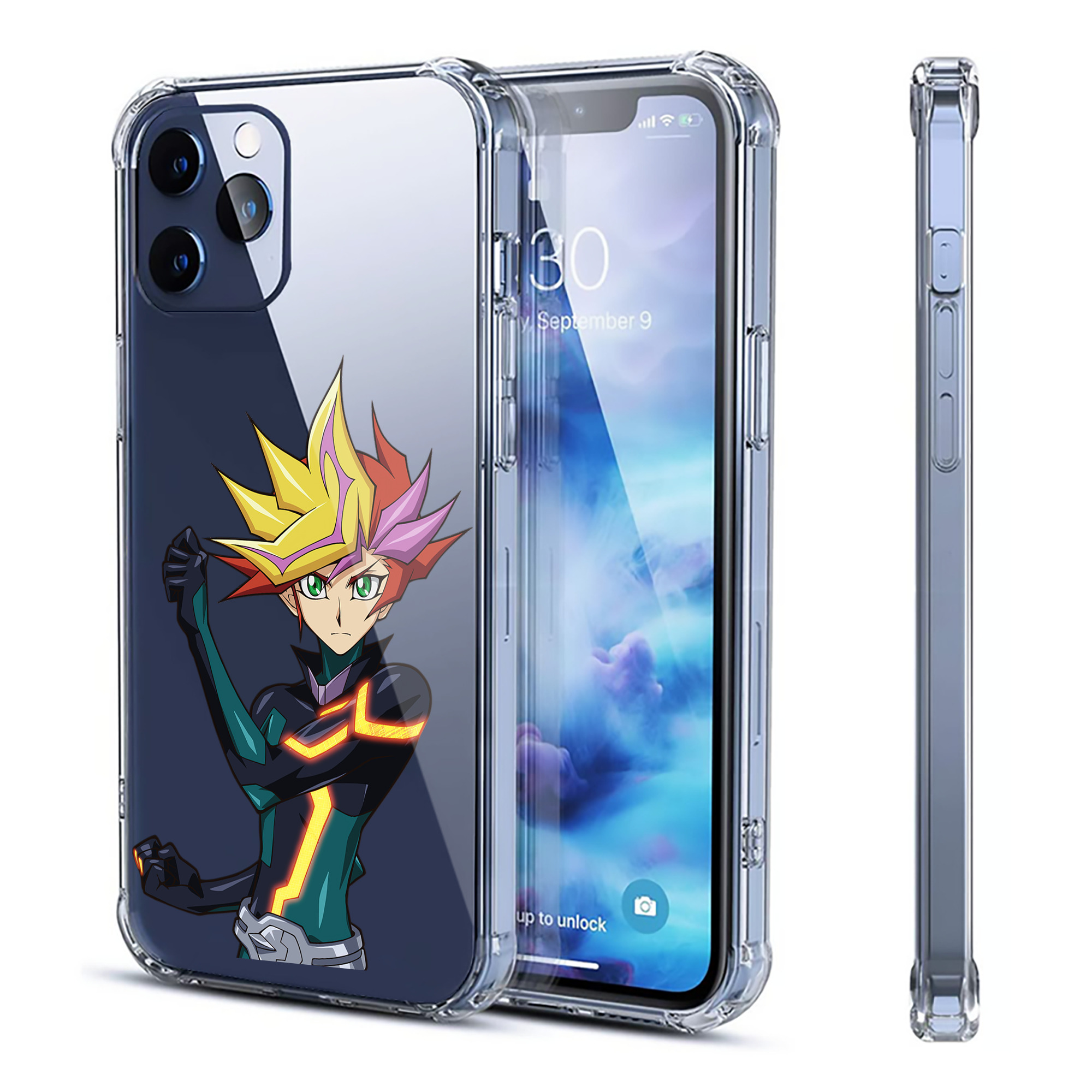 （画像用） 遊☆戯☆王 Yu-Gi-Oh! 【iPhone 12シリーズ対応】透明スマホケース（クリアソフトケース）